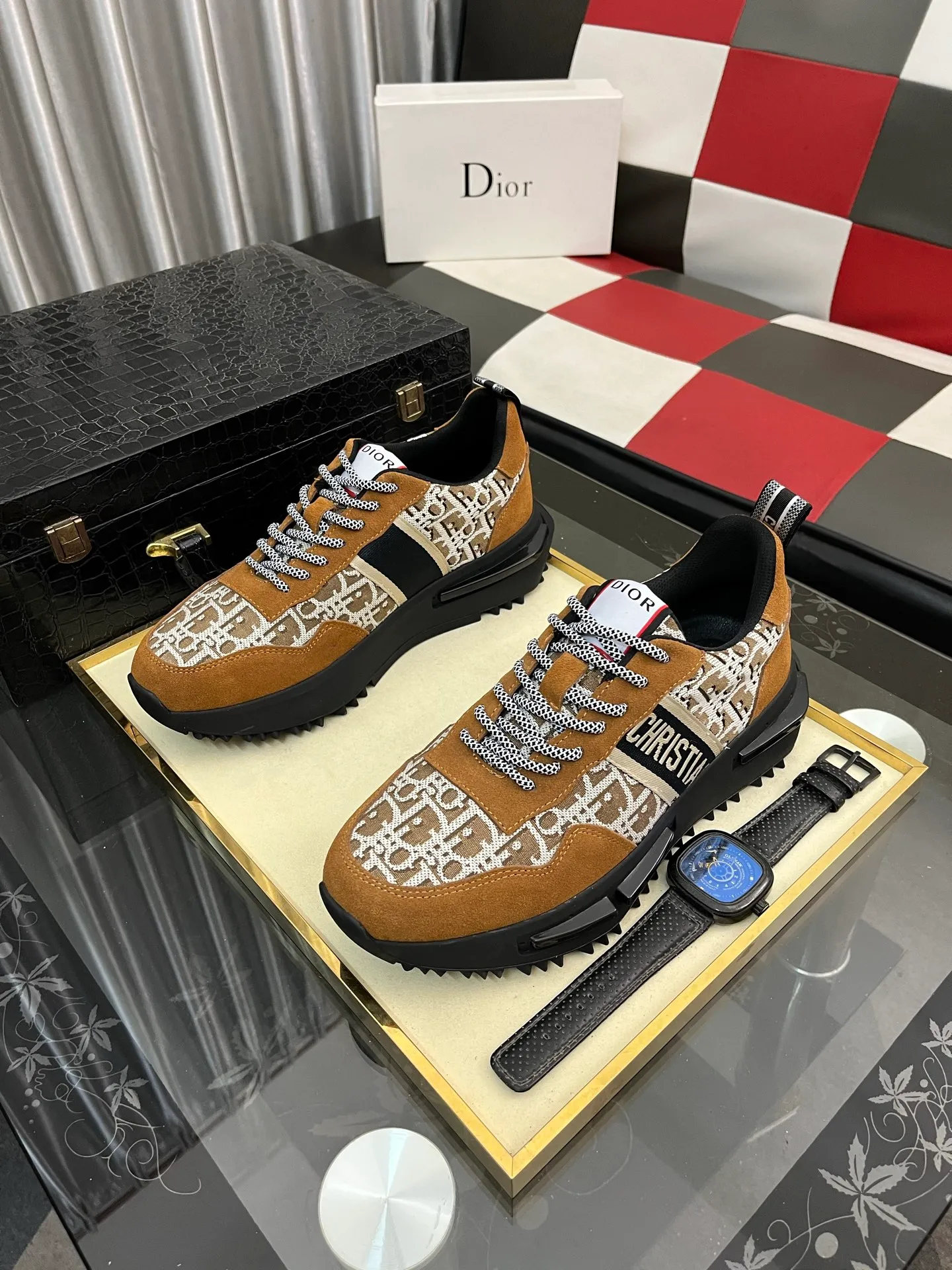 Men's shoes💰458⌚️⌚️"Dior DIOR*" latest hot style casual shoes, top brand [seduce] luxury~purchase, top~quality. [Strong] The upper is made of imported breathable cowhide with material ➕ breathable sheepskin feet (•) and fine workmanship. Code number: 38-442️⃣Colors available